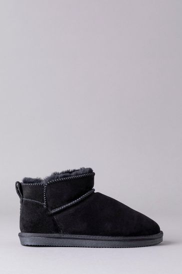 Lakeland Leather Ladies Sheepskin Mini Boot Slippers