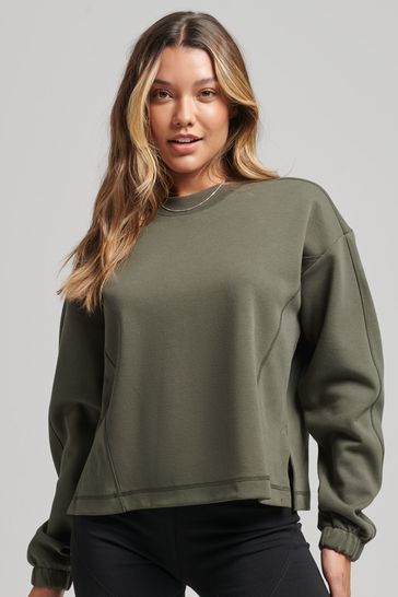 Superdry Green Code Tech Crew Sweatshirt