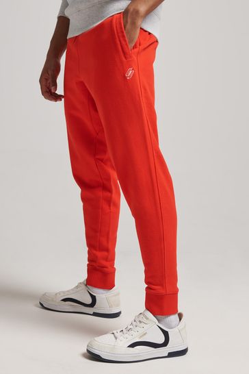 Superdry Red Essential Tapered Cuff Joggers