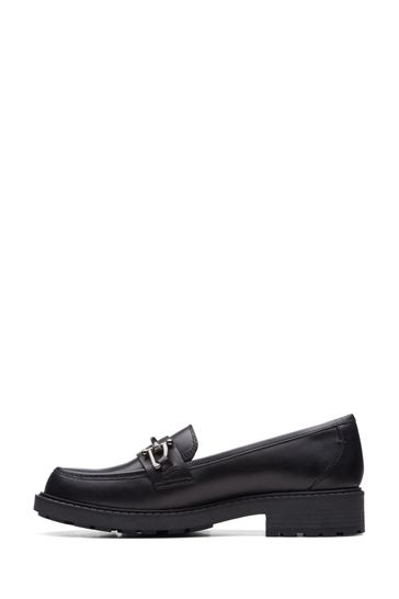Buy Clarks Black Leather Orinoco Edge Loafer Shoes from Next Ireland
