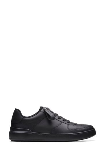 Clarks Black Courtlite Tie Shoes