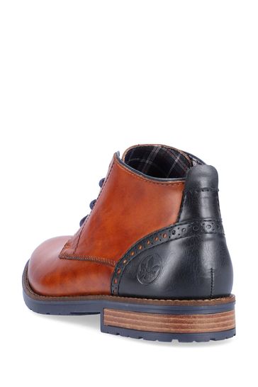 Buy Rieker Mens Brown Short Lace Up Boots from Next Bahrain