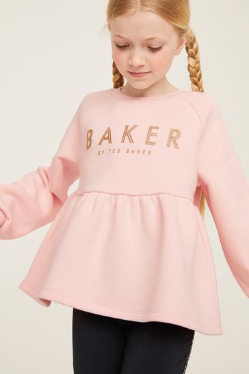 Ted baker pink peplum sweater sales