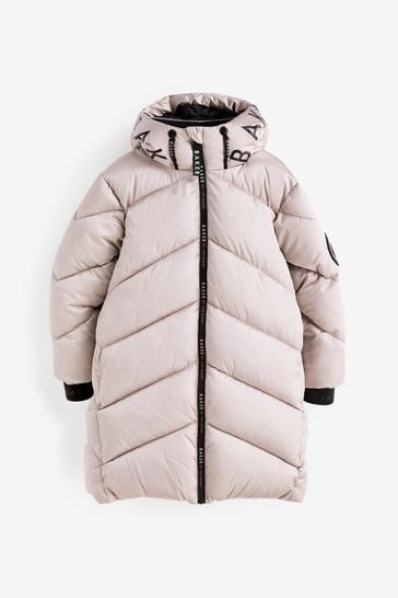 Ted baker long hot sale chevron padded coat