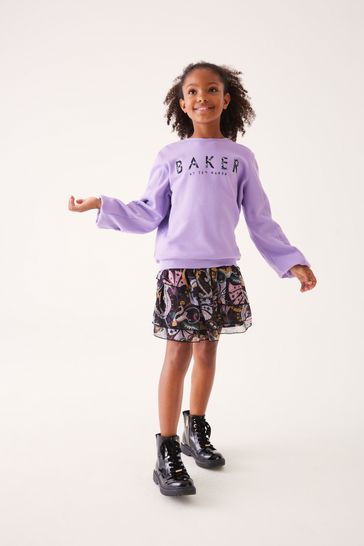Girls online purple sweater