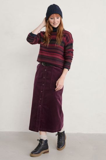 Seasalt Purple Cornwall Duality Skirt