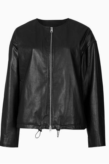All saints 2025 black bomber jacket