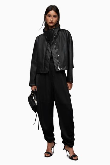 Buy AllSaints 100 Cotton Ryder Jacket from the Laura Ashley online shop