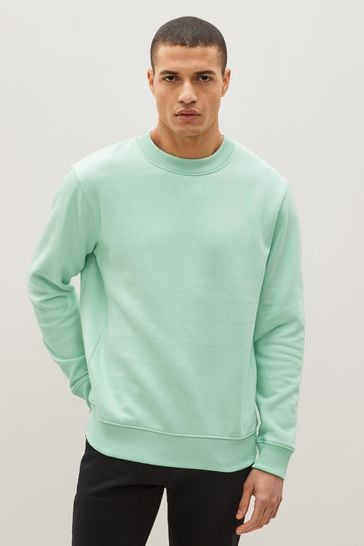 Mint green crew neck clearance