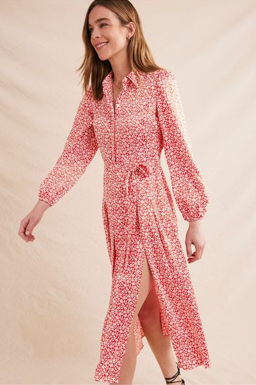 Poppy lips shop midi shirt dress