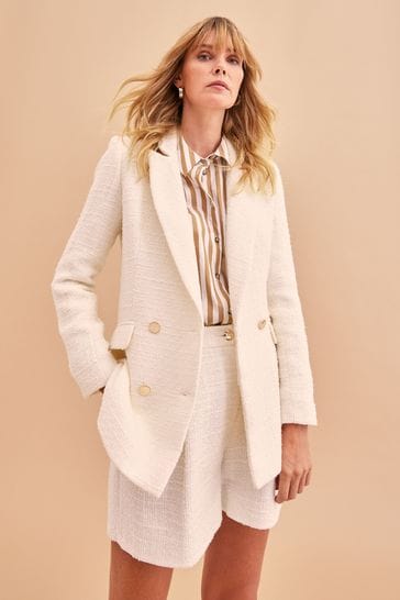 Next cream blazer new arrivals