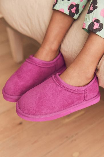 Buy Bright Pink Cosy Faux Fur Lined Slipper Boots from Next Luxembourg