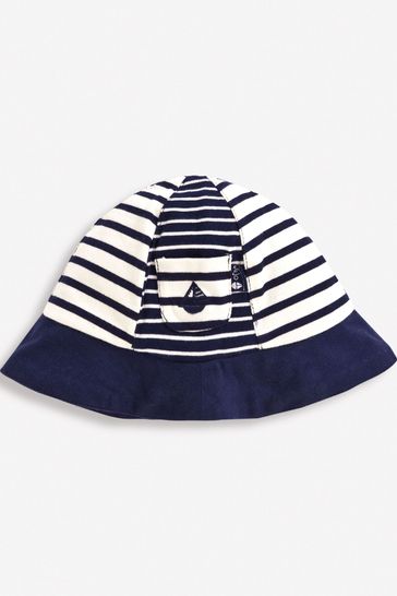 Navy baby sun hat on sale