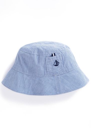 JoJo Maman Bébé Blue Stripe Sun Hat