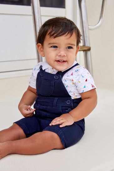 Baby boy short dungarees hot sale