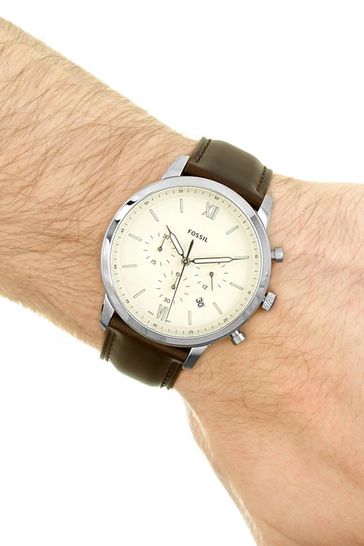 Buy Fossil Gents Neutra Brown Watch from the Laura Ashley online shop