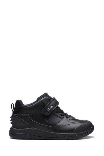 Clarks girls black boots cheap