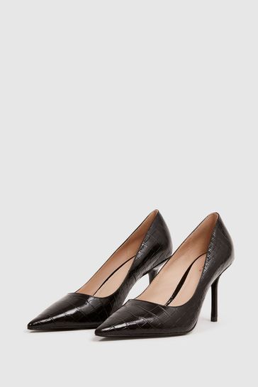 Heel on sale leather shoes