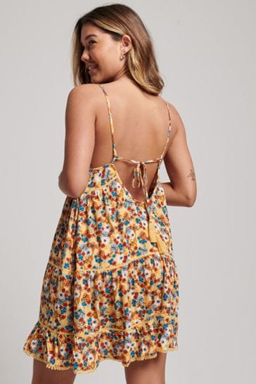Buy Superdry Yellow Vintage Mini Beach Cami Dress from Next Luxembourg