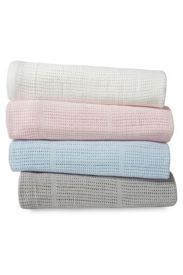 Martex Baby Grey Cellular Blanket