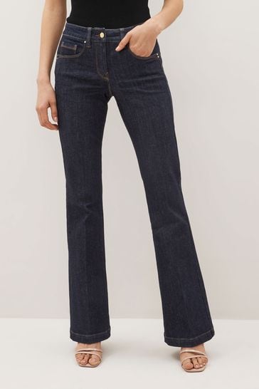 Blue Rinse Lift Slim And Shape Low Rise Flared Jeans
