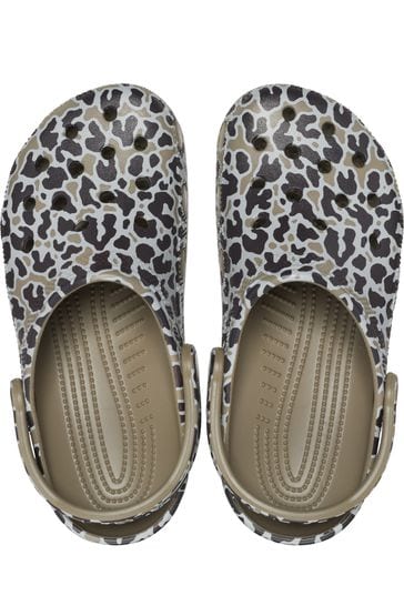 Leopard croc slides sale