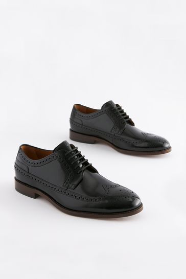 Next black brogues discount