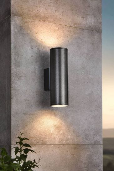 Eglo Grey Riga 2Light LED UpDown Exterior Wall Light