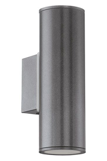 Eglo Grey Riga 2Light LED UpDown Exterior Wall Light