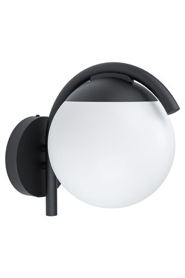 Eglo Black Prata Vecchia Black and White Exterior Wall Light