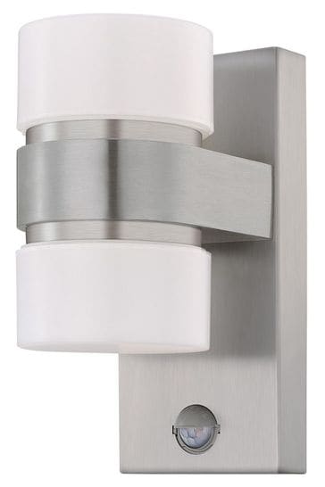 Eglo Silver Atollari LED 2Light Silver Exterior Wall Light