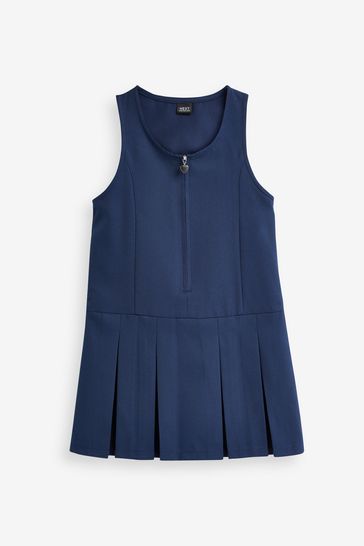Royal Blue Regular Fit Zip Front School Pinafore 3 14yrs