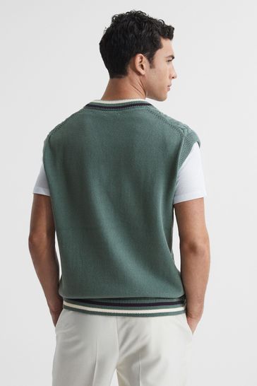Green sleeveless clearance vest