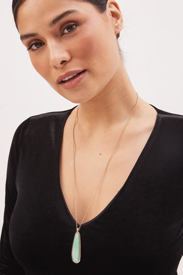 Semi precious stone clearance pendant necklaces
