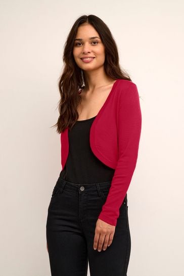 Buy Kaffe Red Astrid Bolero Short Cardigan from the Next UK online