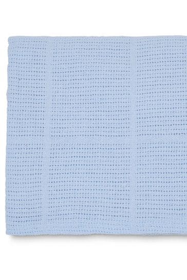 Clair De Lune Blue Large Cellular Blanket