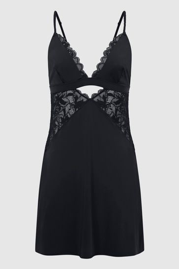 Black cami nightdress clearance