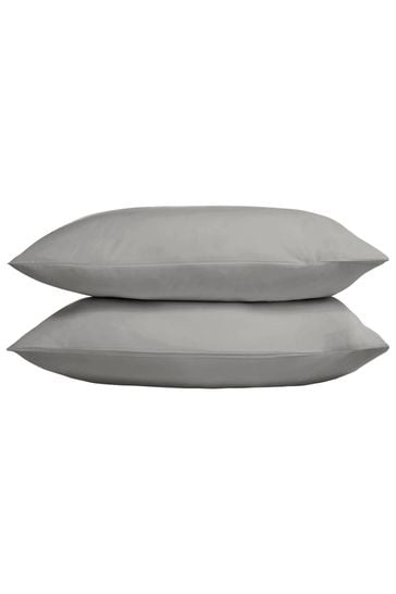 TLC Set of 2 Grey 5* 480 Thread Count Pillowcases
