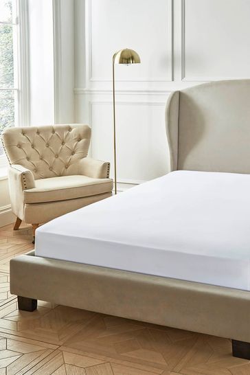 Liddell White 400 Thread Count Egyptian Cotton Fitted Sheet