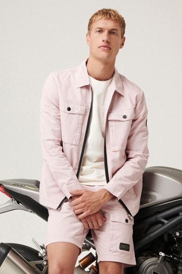 Barbour pink online denim jacket
