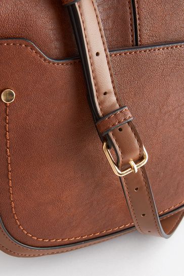 Joules saddle shop bag tan
