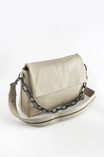 Buy Grey Leather Chain Cross Body Bag from Next Germany