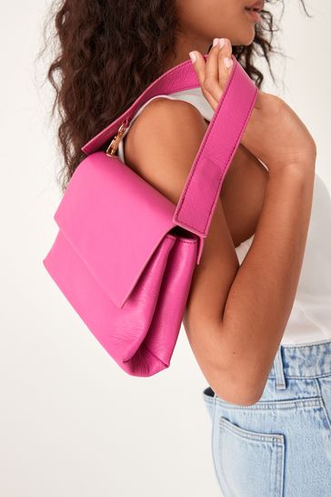 Buy Pink Leather Formal Top Handle Bag from Next Germany