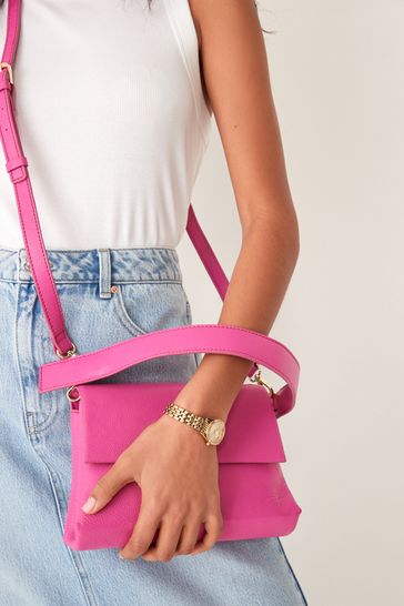 Buy Pink Leather Formal Top Handle Bag from Next Germany