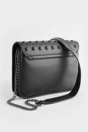 Black stud outlet cross body bag