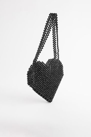 Beaded discount heart bag