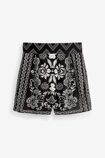 High waisted black sales lace shorts