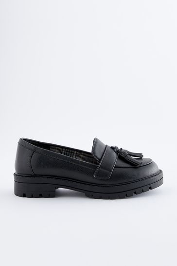 Chunky tassel top loafers