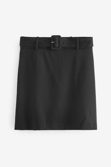 Black mini ponte clearance skirt