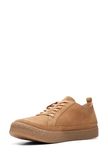 Clarks Brown Nubuck Barleigh Lace Shoes